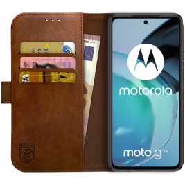 Rosso Element PU Θήκη Πορτοφόλι Motorola Moto G72 - Brown (8719246376993)
