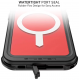 Ghostek Nautical 4 - Ανθεκτική Αδιάβροχη Θήκη MagSafe με Περιστρεφόμενο Κλιπ Ζώνης - Apple iPhone 14 Plus - Clear (GHOCAS3184)