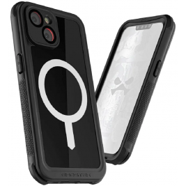 Ghostek Nautical 4 - Ανθεκτική Αδιάβροχη Θήκη MagSafe με Περιστρεφόμενο Κλιπ Ζώνης - Apple iPhone 14 Plus - Black (GHOCAS3183)