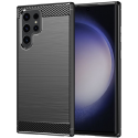 Techsuit Carbon Silicone - Θήκη Σιλικόνης Samsung Galaxy S23 Ultra - Black (0765105280213)