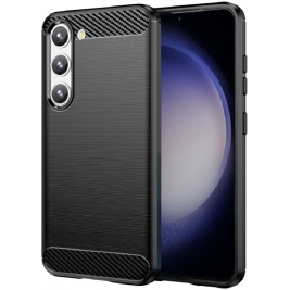 Techsuit Carbon Silicone - Θήκη Σιλικόνης Samsung Galaxy S23 - Black (0765105280190)