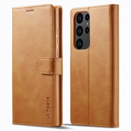 Θήκη Samsung Galaxy S23 Ultra LC.IMEEKE Wallet Leather Stand- Brown