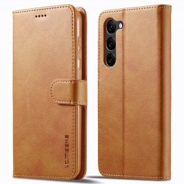Θήκη Samsung Galaxy S23 LC.IMEEKE Wallet Leather Stand-Brown