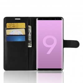 Θήκη Samsung Galaxy Note 9 Litchi Grain Stand Case-Black