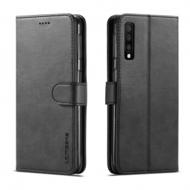 Θήκη Samsung Galaxy A7 2018 LC.IMEEKE Wallet Leather Stand-Black