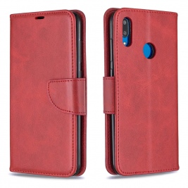 Θήκη Huawei Y7 2019 Leather Wallet Stand Phone Case-Red