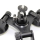 Triple Suction Cup Mount with ball head tripod 1/4" mount for Action Cameras