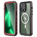 Θήκη αδιάβροχη iPhone 14 Pro Max 6.7'' Waterproof Covering Clear Back case Redpepper-Black/Red