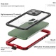 Θήκη αδιάβροχη iPhone 14 Pro Max 6.7" Waterproof Covering Clear Back case Redpepper-Black/Red