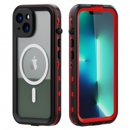 Θήκη αδιάβροχη iPhone 14 Plus Waterproof Covering Clear Back case Redpepper-Red