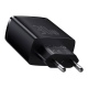Baseus Compact Quick Charger - Φορτιστής Ταξιδιού με 2 x USB-Α / 1 x Type-C - 30W - Black (CCXJ-E01)