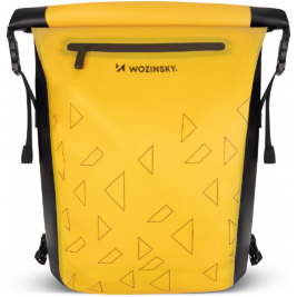 Wozinsky Bicycle Backpack 2in1 - Αδιάβροχο Σακίδιο Πλάτης / Τσάντα Σχάρας Ποδηλάτου με Ανακλαστήρες Φωτός - 23L - Yellow (WBB31YE)