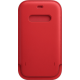 Official Apple Leather Sleeve - Δερμάτινη Θήκη - Πορτοφόλι με MagSafe και Λουράκι Χειρός - Apple iPhone 12 / 12 Pro - Scarlet (MHYE3ZM/A)