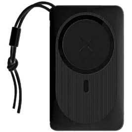 Veger MagOn Magnetic Wireless PowerBank με Ασύρματη Φόρτιση MagSafe 15W / 1 x USB-A / 1 x Type-C - 20W - 10000mAh - Black (W1151)