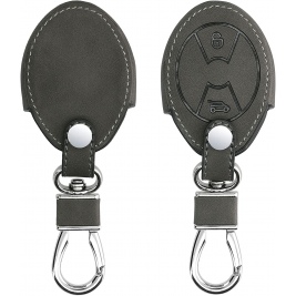 KW PU Leather Θήκη Κλειδιού Mini - 3 Κουμπιά - Dark Grey (57028.19)