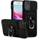 Bodycell Armor Slide - Ανθεκτική Θήκη Apple iPhone SE 2022 / 2020 / 8 / 7 με Κάλυμμα για την Κάμερα & Μεταλλικό Ring Holder - Black (5206015005138)