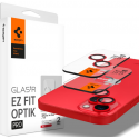 Spigen GLAS.tR EZ Fit OPTIK Pro Camera Lens Protector - Αντιχαρακτικό Προστατευτικό Γυαλί για Φακό Κάμερας Apple iPhone 14 / 14 Plus - 2 Τεμάχια - Red (AGL05605)