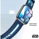MobyFox Star Wars - Universal Λουράκι Σιλικόνης για Όλα τα Apple Watch & Smartwatches (22mm) με 20 Digital Watch Faces για iOS - Obi-Wan Kenobi Lightsaber (810083251639)
