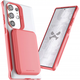 Ghostek Exec 6 - Ανθεκτική MagSafe Θήκη-Πορτοφόλι Samsung Galaxy S23 Ultra - Pink (GHOCAS3368)