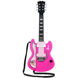 eKids Barbie Sing & Strum Guitar - Ηλεκτρική Κιθάρα Karaoke για Παιδιά με Ενσωματωμένη Μουσική & Sound Effects (BE-632)