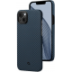 Pitaka MagEZ Case 3 - MagSafe Θήκη Aramid Fiber Body Apple iPhone 14 Plus - 1.2mm - 1500D - Black / Blue / Twill (KI1408M)