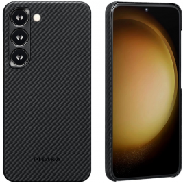 Pitaka MagEZ Case 3 - MagSafe Θήκη Aramid Fiber Body Samsung Galaxy S23 Plus - 0.95mm - 600D - Black / Grey / Twill (KS2301S)