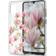 KWmobile Θήκη Σιλικόνης Samsung Galaxy A02s - Magnolias / Pink / White / Transparent (54046.02)