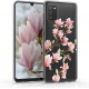KWmobile Θήκη Σιλικόνης Samsung Galaxy A02s - Magnolias / Pink / White / Transparent (54046.02)