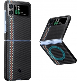 Pitaka Fusion Weaving MagEZ Case 3 - MagSafe Θήκη Aramid Fiber Body Samsung Galaxy Z Flip4 - 0.95mm - 600D - Rhapsody (FRFLIP4)