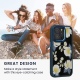 KWmobile Crystal Hard Case - Σκληρή Διάφανη Θήκη με TPU Bumper - Apple iPhone 14 Pro Max - White Blossoms / Yellow / Dark Blue / White (60469.02)