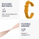 KW Λουράκι Σιλικόνης Fitbit Inspire 3 - 2 Τεμάχια - Dusty Pink / Honey Yellow (60291.03)