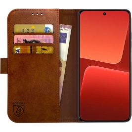 Rosso Element PU Θήκη Πορτοφόλι Xiaomi 13 - Brown (8719246381706)