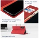 Rosso Element PU Θήκη Πορτοφόλι Samsung Galaxy A54 - Red (8719246377129)