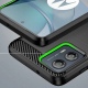 Techsuit Carbon Silicone - Θήκη Σιλικόνης Motorola Moto G73 - Black (0743407502721)