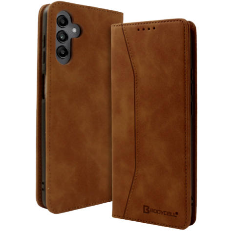Bodycell Θήκη - Πορτοφόλι Samsung Galaxy A34 - Brown (5206015022272)