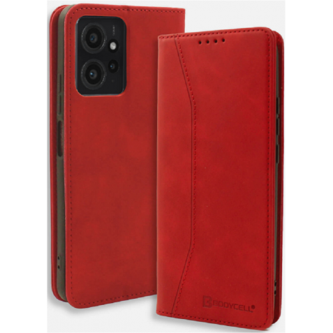 Bodycell Θήκη - Πορτοφόλι Xiaomi Redmi Note 12 4G - Red (5206015019463)