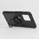 Techsuit Silicone Shield - Ανθεκτική Θήκη Realme 8 / 8 Pro με Μεταλλικό Ring Holder - Black (5949419040878)