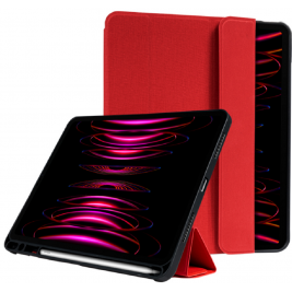 Crong FlexFolio Θήκη Apple iPad Pro 11 2022 / 2021 / iPad Air 5 2022 / Air 4 10.9 2020 με Υποδοχή Apple Pencil - Red (CRG-FXF-IPD112-RED)