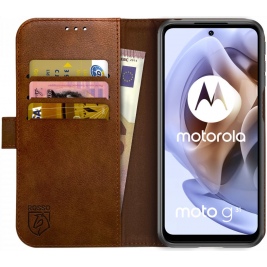Rosso Element PU Θήκη Πορτοφόλι Motorola Moto G41 / G31 - Brown (8719246353673)