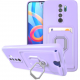 Bodycell Multifunction - Ανθεκτική Θήκη Xiaomi Redmi Note 8 Pro με Λουράκι Λαιμού / Κάλυμμα Κάμερας / Ring Holder / Υποδοχή Κάρτας - Purple (5206015013317)