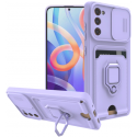 Bodycell Multifunction - Ανθεκτική Θήκη Samsung Galaxy S20 FE με Λουράκι Λαιμού / Κάλυμμα Κάμερας / Ring Holder / Υποδοχή Κάρτας - Purple (5206015013218)