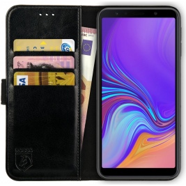 Rosso Element PU Θήκη Πορτοφόλι Samsung Galaxy A7 2018 - Black (8719246163296)