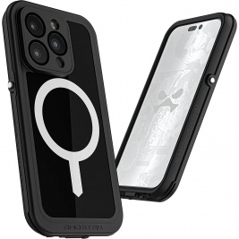 Ghostek Nautical Slim - Ανθεκτική Αδιάβροχη Θήκη MagSafe - Apple iPhone 14 Pro - Black (GHOCAS3189)