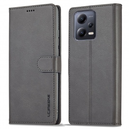 Θήκη Xiaomi Redmi Note 12 Pro 5G LC.IMEEKE Wallet Leather Stand-Grey