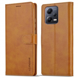 Θήκη Xiaomi Redmi Note 12 Pro 5G LC.IMEEKE Wallet Leather Stand-Light Brown