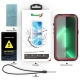 Θήκη αδιάβροχη iPhone 14 Pro 6.1'' Waterproof Covering Clear Back case Redpepper-Black/Red