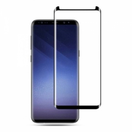 RURIHAI 3D Tempered Glass Full Cover for Samsung Galaxy S8 Plus (case friendly)- Black