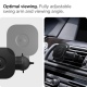 Spigen ITS12W OneTap Pro Wireless Magnetic Car Charger - Βάση Ασύρματης Φόρτισης MagSafe για Αεραγωγούς Αυτοκινήτου - 7.5W - Black (ACP02615)