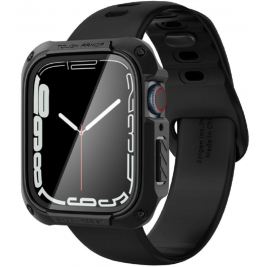 Spigen Tough Armor - Θήκη με Tempered Glass Apple Watch 8 / 7 45mm - Black (ACS04183)