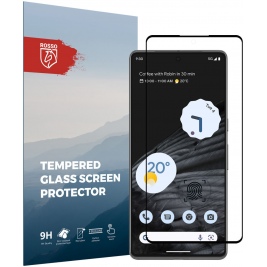 Rosso Tempered Glass - FullFace Αντιχαρακτικό Προστατευτικό Γυαλί Οθόνης Google Pixel 7 Pro - Black (8719246376153)
